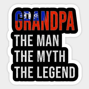 Grand Father Taiwanese Grandpa The Man The Myth The Legend - Gift for Taiwanese Dad With Roots From  Taiwan Sticker